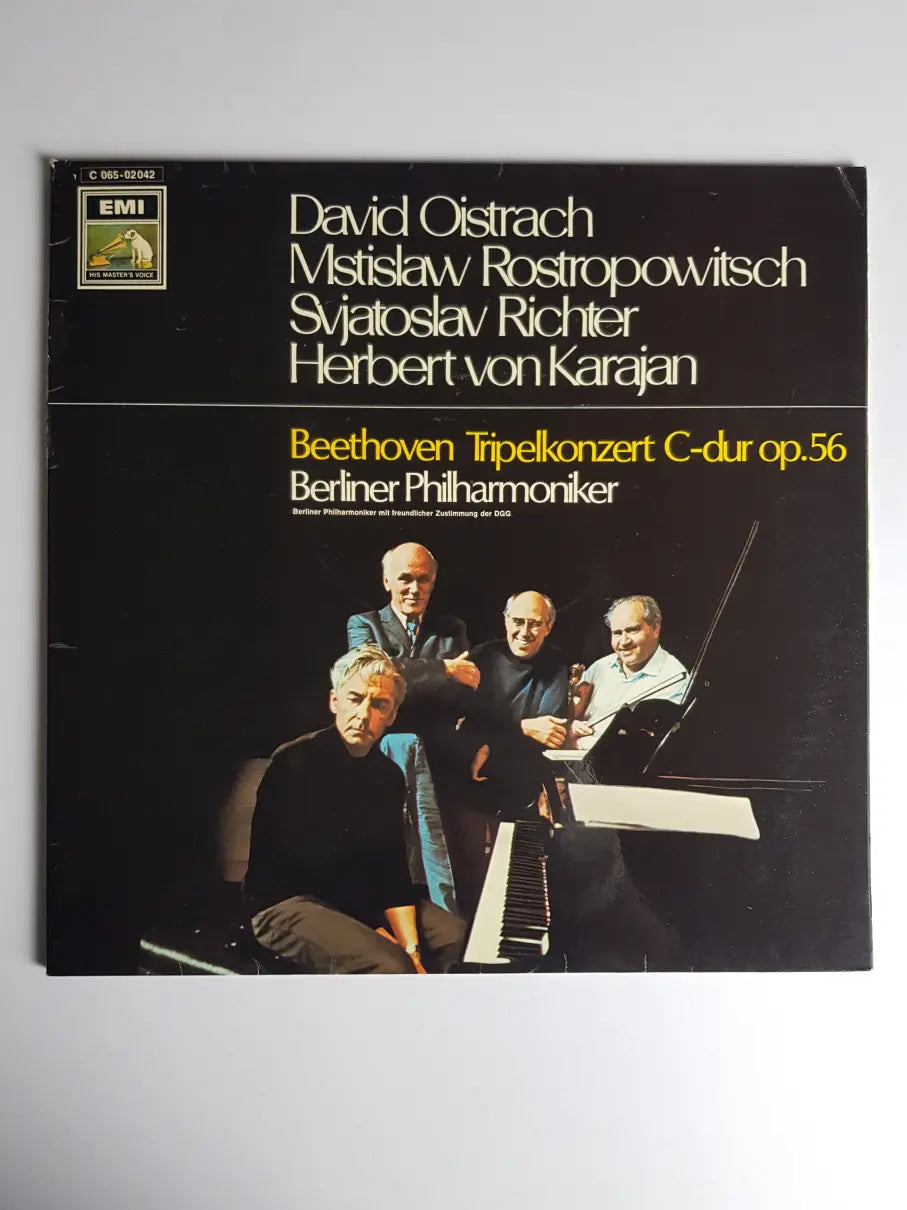 Beethoven - Berliner Philharmoniker, David Oistrach, Mstislaw Rostropowitsch, Svjatoslav Richter, Herbert von Karajan ‎– Tripelkonzert C-Dur Op.56