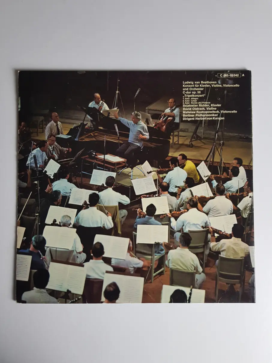 Beethoven - Berliner Philharmoniker, David Oistrach, Mstislaw Rostropowitsch, Svjatoslav Richter, Herbert von Karajan ‎– Tripelkonzert C-Dur Op.56