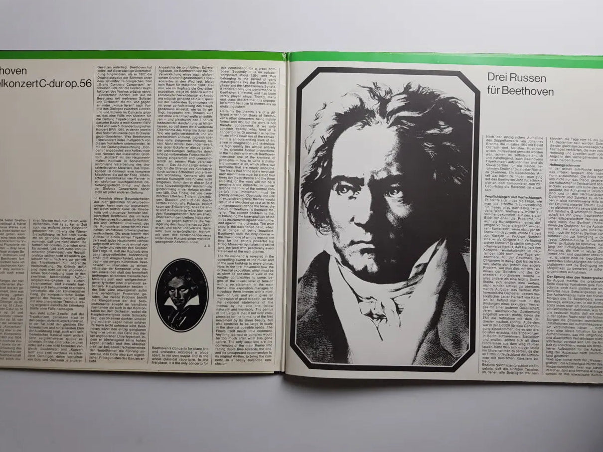 Beethoven - Berliner Philharmoniker, David Oistrach, Mstislaw Rostropowitsch, Svjatoslav Richter, Herbert von Karajan ‎– Tripelkonzert C-Dur Op.56