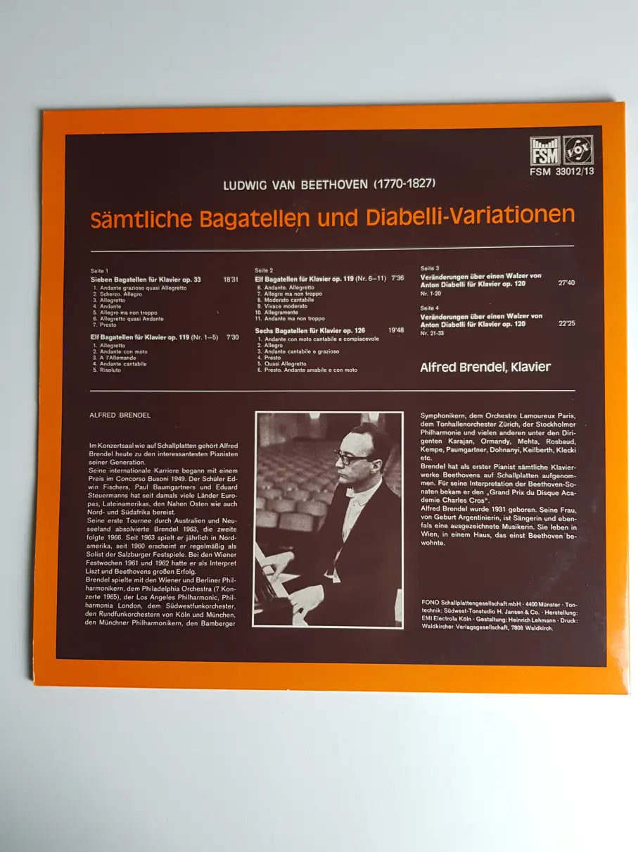 Beethoven - Alfred Brendel – Diabelli Variationen / Sämtliche Bagatellen