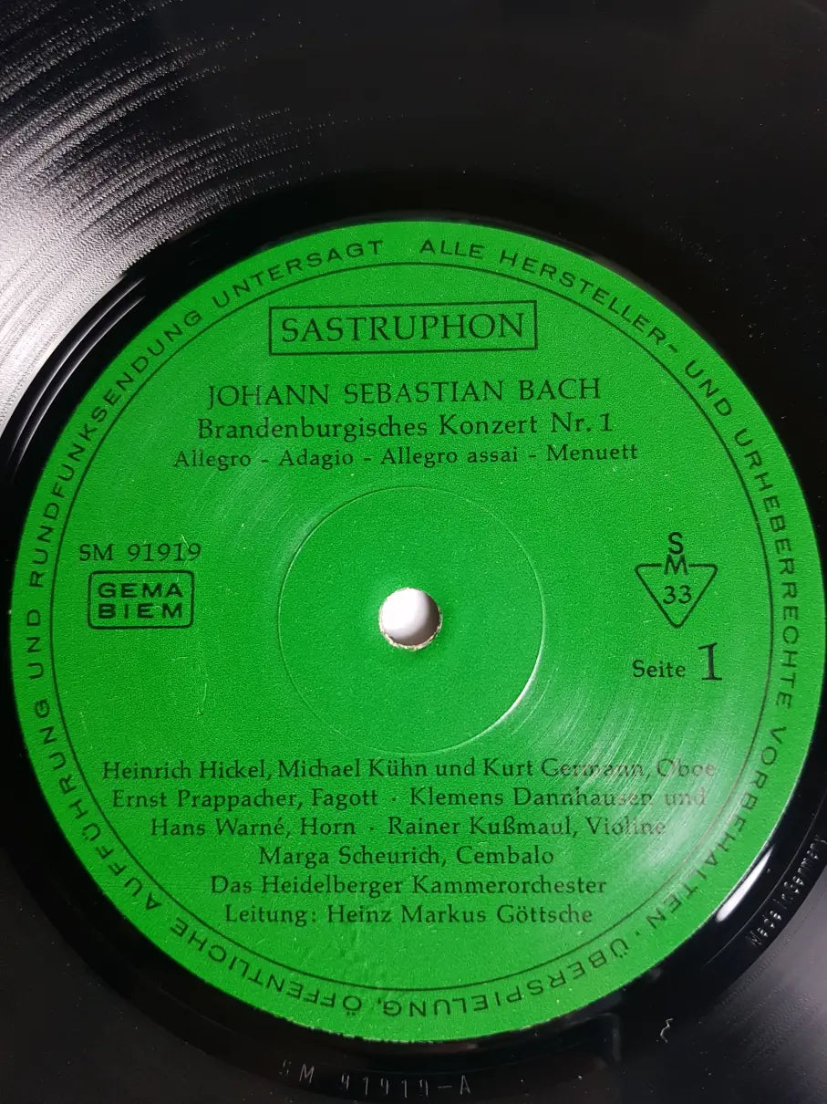 J. S. Bach - Das Heidelberger Kammerorchester – Brandenburgische Konzerte 1. 2. 3