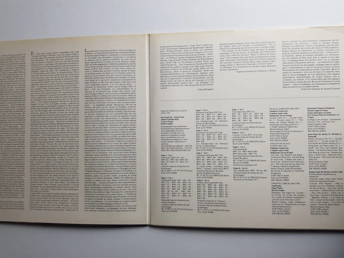 Buxtehude • Bach • Daquin • Dandrieu • Clerambault − Michel Chapuis – Orgelwerke • Organ Works • Œuvres D'Orgue