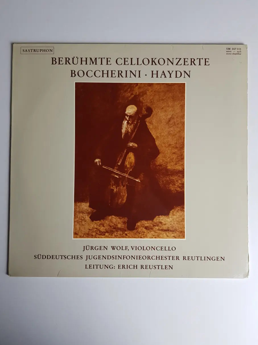 Boccherini / Haydn, Jürgen Wolf, Süddeutsches Jugendsinfonieorchester Reutlingen, Erich Reustlen – Berühmte Cellokonzerte