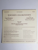 Boccherini / Haydn, Jürgen Wolf, Süddeutsches Jugendsinfonieorchester Reutlingen, Erich Reustlen – Berühmte Cellokonzerte