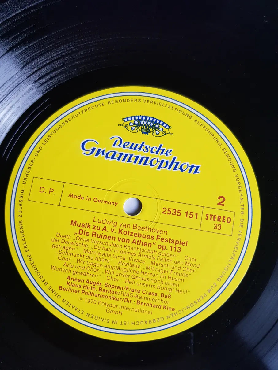 Ludwig van Beethoven, Ferdinand Leitner, Bernhard Klee – Chorfantasie - Die Ruinen Von Athen