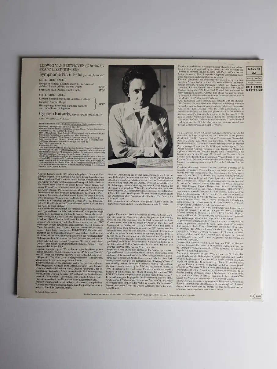 Beethoven / Liszt - Cyprien Katsaris – Symphonie Nr. 6 "Pastorale"