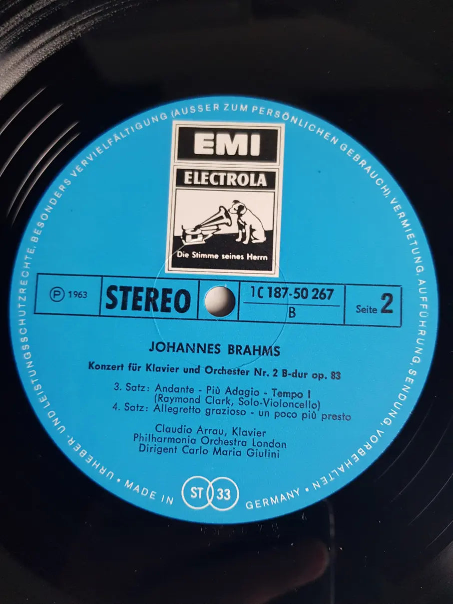 Johannes Brahms - Claudio Arrau, Philharmonia Orchester London, Carlo Maria Giulini – Klavierkonzerte Nrs. 1 & 2