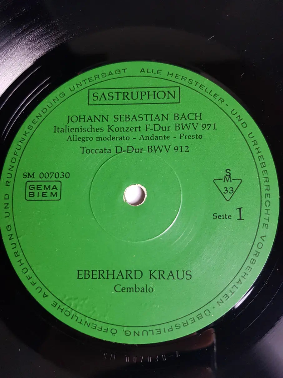 Johann Sebastian Bach, Eberhard Kraus – Berühmte Cembalowerke