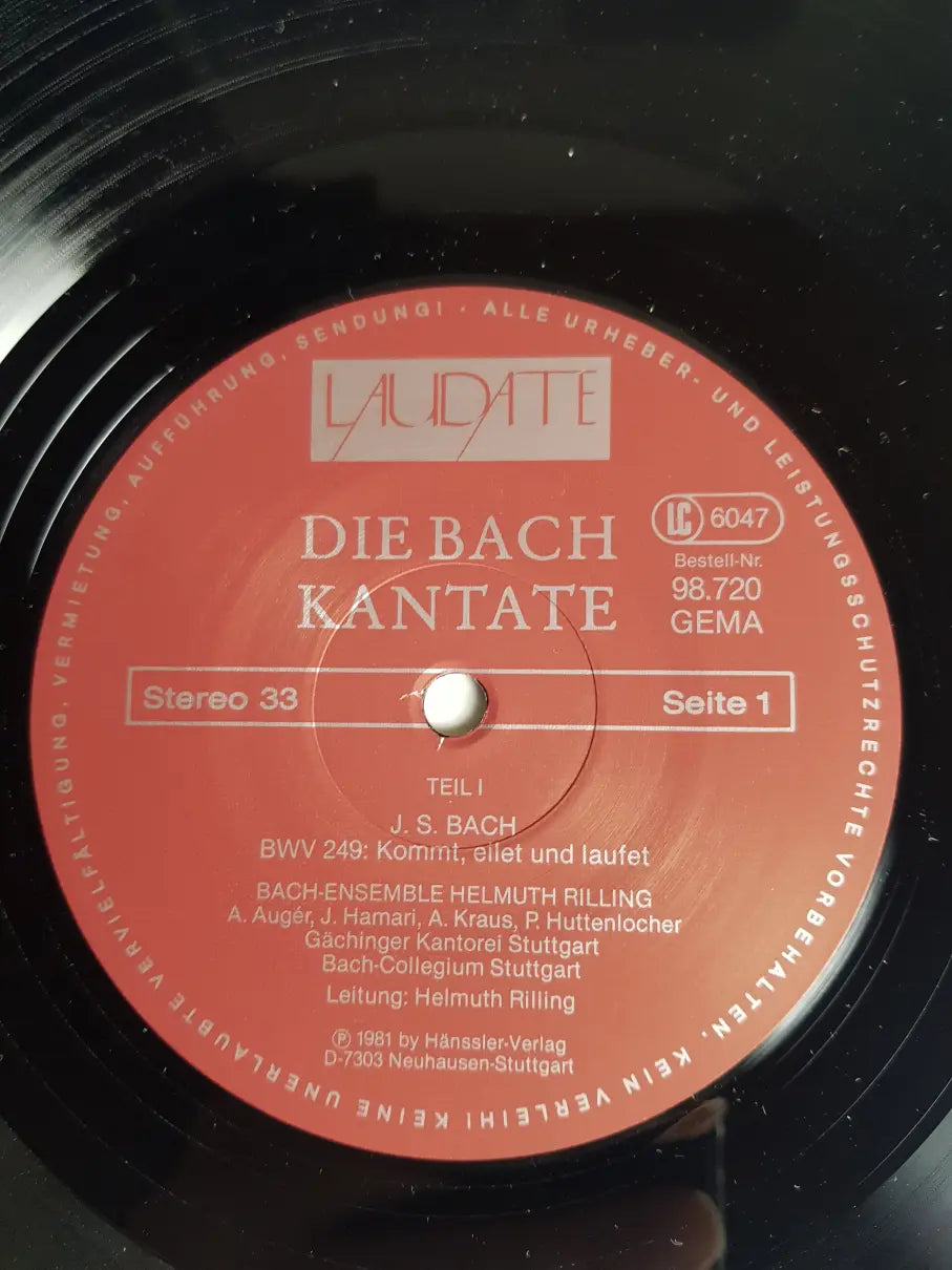 Johann Sebastian Bach, Gächinger Kantorei Stuttgart, Bach-Collegium Stuttgart, Helmuth Rilling – Die Bach Kantate - BWV 249 Osteroratorium - Easter Oratorio "Kommet, Eilet Und Laufet / Come, Hasten And Hurry"