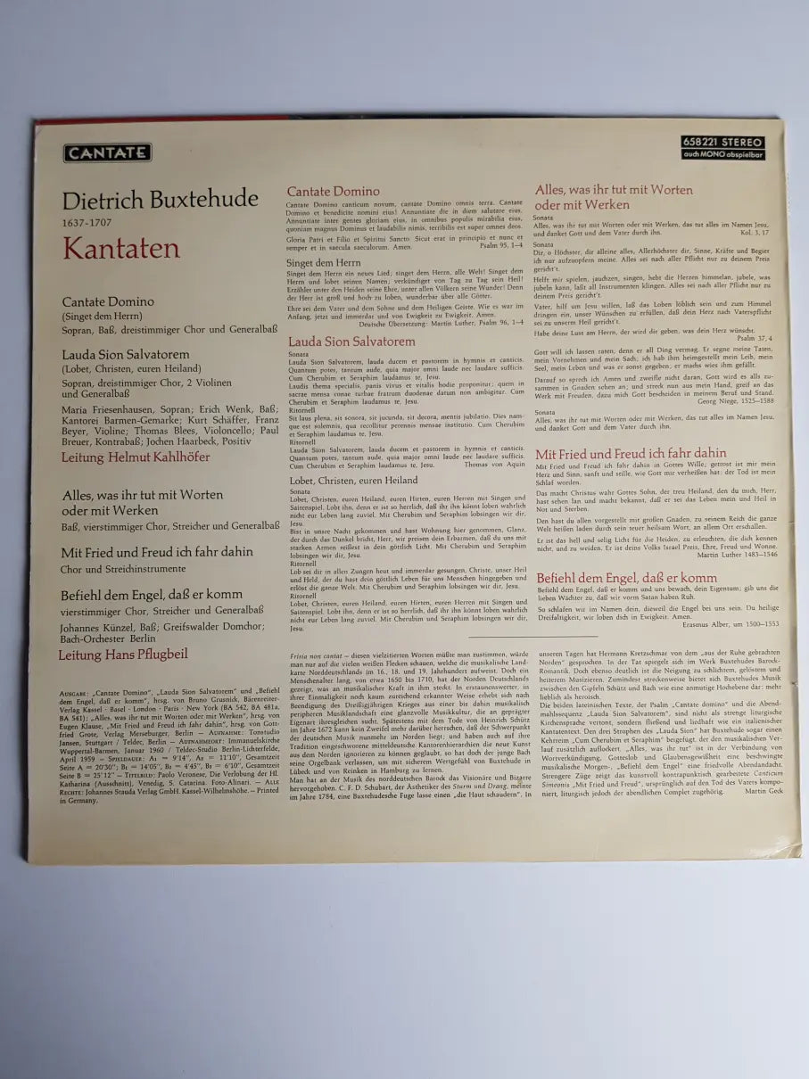 Dietrich Buxtehude - Kantaten