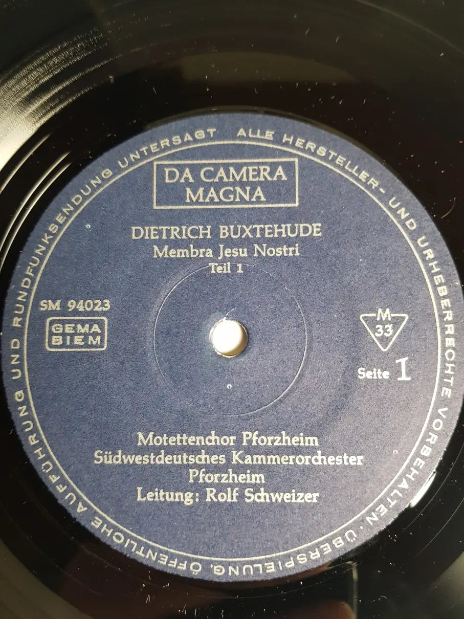 Buxtehude, Motettenchor Pforzheim, Südwestdeutsches Kammerorchester Leitung: Rolf Schweizer – Membra Jesu Nostri