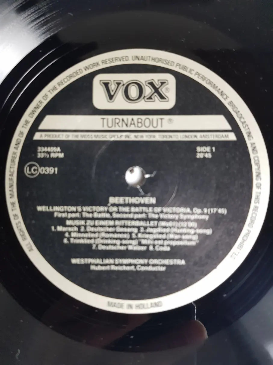 Beethoven, Westphalian Symphony Orchestra, Hubert Reichert, Witt – Wellington's Victory, Op. 91 / Music For A Ritterballett, Woo1 / Jena Symphony