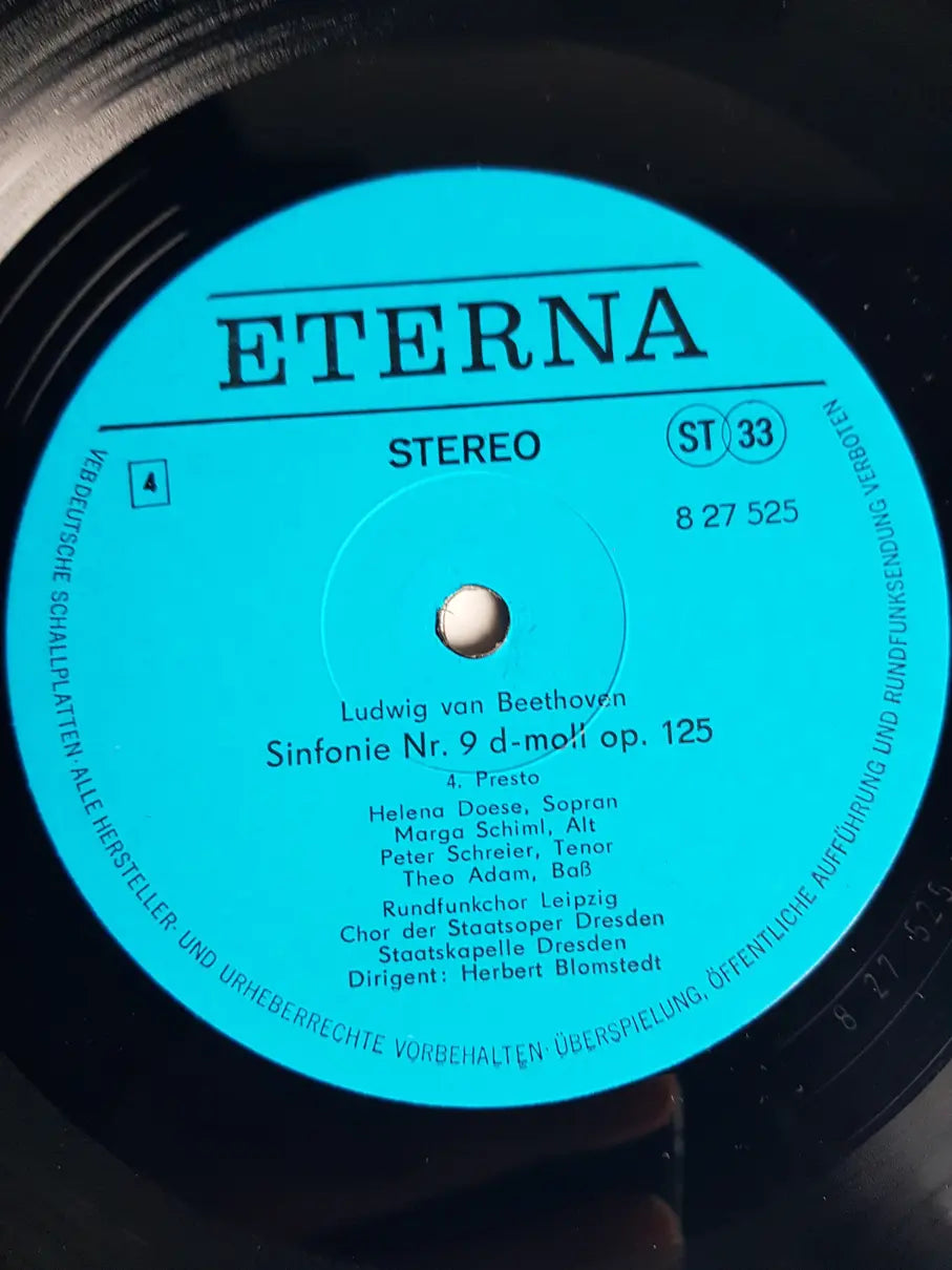 Ludwig van Beethoven, Helena Doese, Marga Schiml, Peter Schreier, Theo Adam, Rundfunkchor Leipzig, Chor der Staatsoper Dresden, Staatskapelle Dresden, Herbert Blomstedt – Sinfonie Nr. 2 D-dur Op. 36 & Sinfonie Nr. 9 D-moll Op. 125