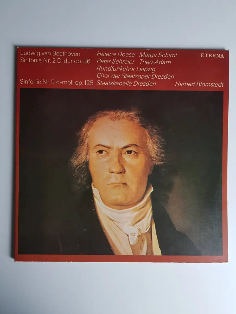 Ludwig van Beethoven, Helena Doese, Marga Schiml, Peter Schreier, Theo Adam, Rundfunkchor Leipzig, Chor der Staatsoper Dresden, Staatskapelle Dresden, Herbert Blomstedt – Sinfonie Nr. 2 D-dur Op. 36 & Sinfonie Nr. 9 D-moll Op. 125