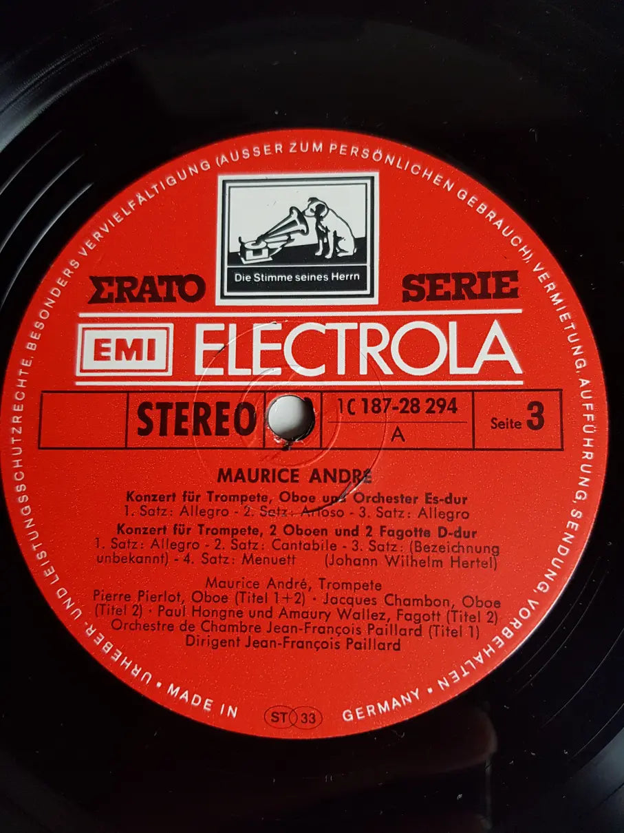 Maurice André – Spielt Albinoni Telemann Hertel M. Haydn J. Haydn