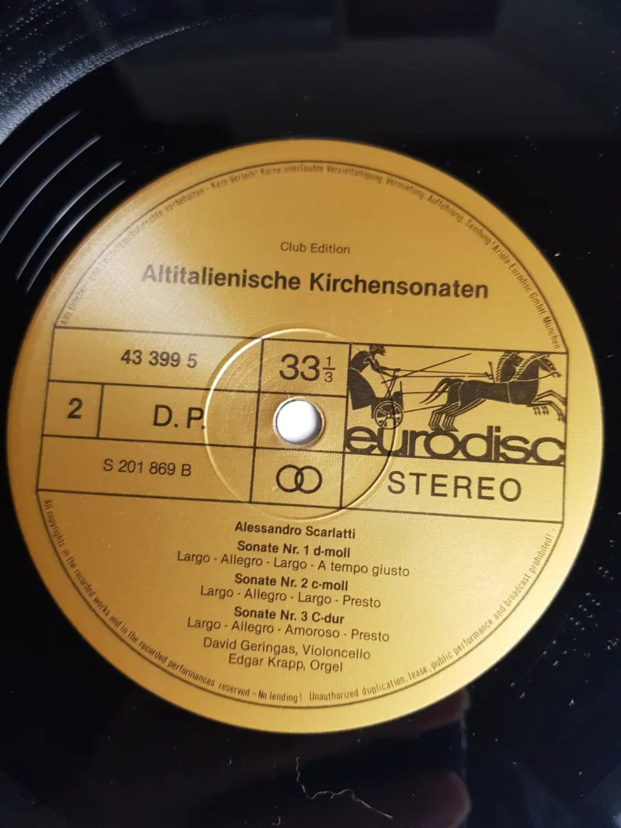 David Geringas, Edgar Krapp – Altitalienische Kirchensonaten