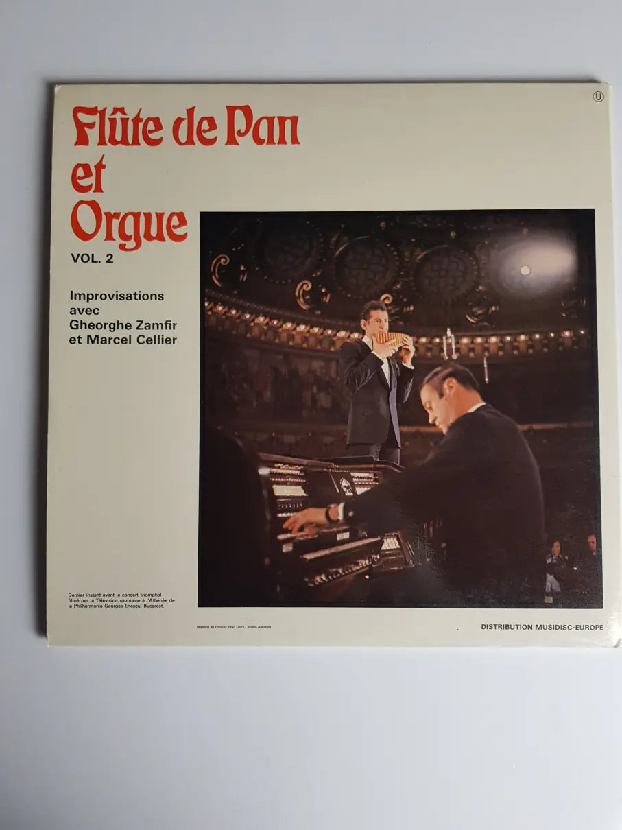 Gheorghe Zamfir Et Marcel Cellier – Improvisations Pour Flûte De Pan Et Orgue Vol. 2