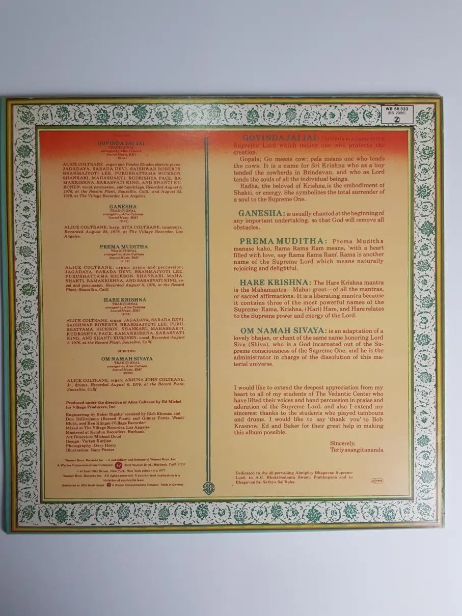 Alice Coltrane – Radha-Krsna Nama Sankirtana