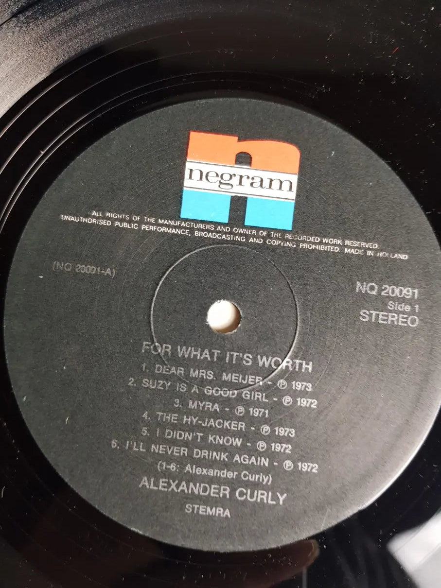 Alexander Curly – For What It's Worth