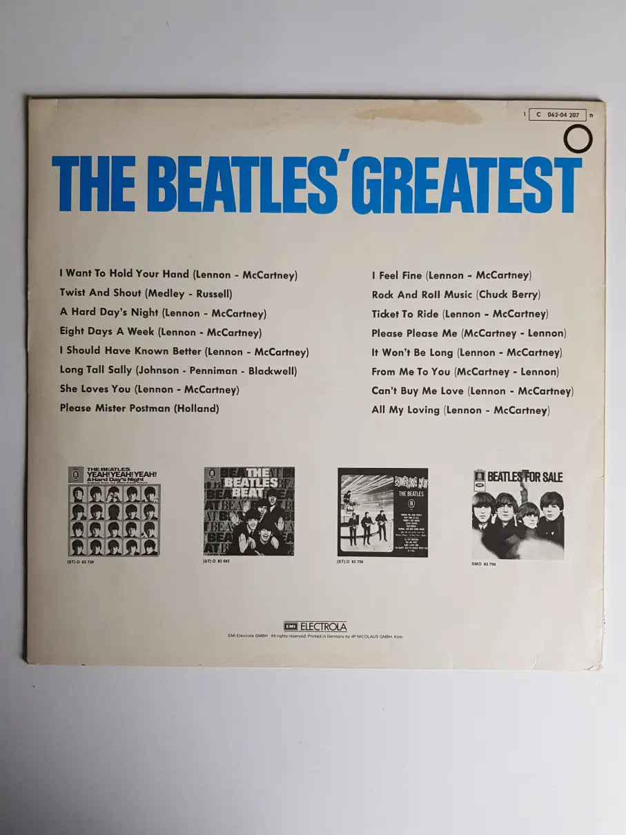The Beatles – The Beatles' Greatest
