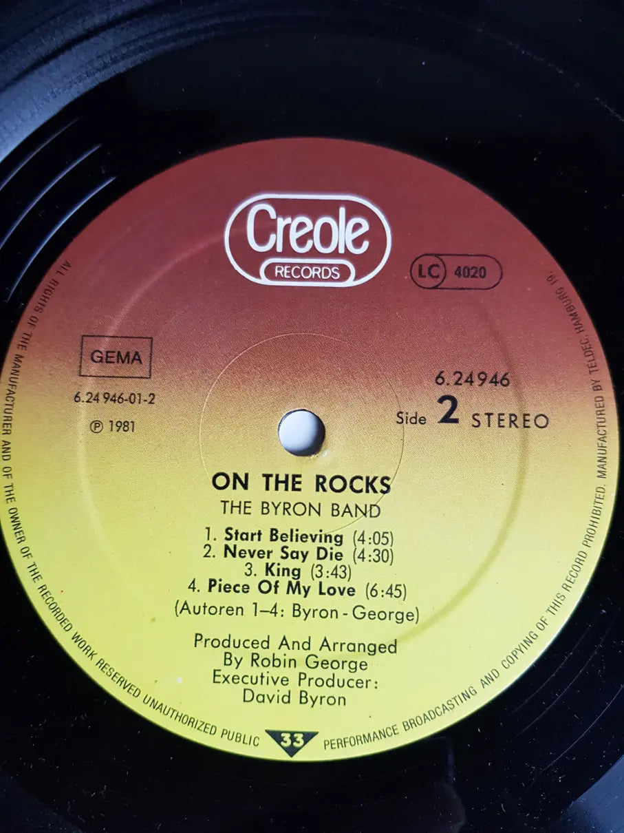 The Byron Band – On The Rocks