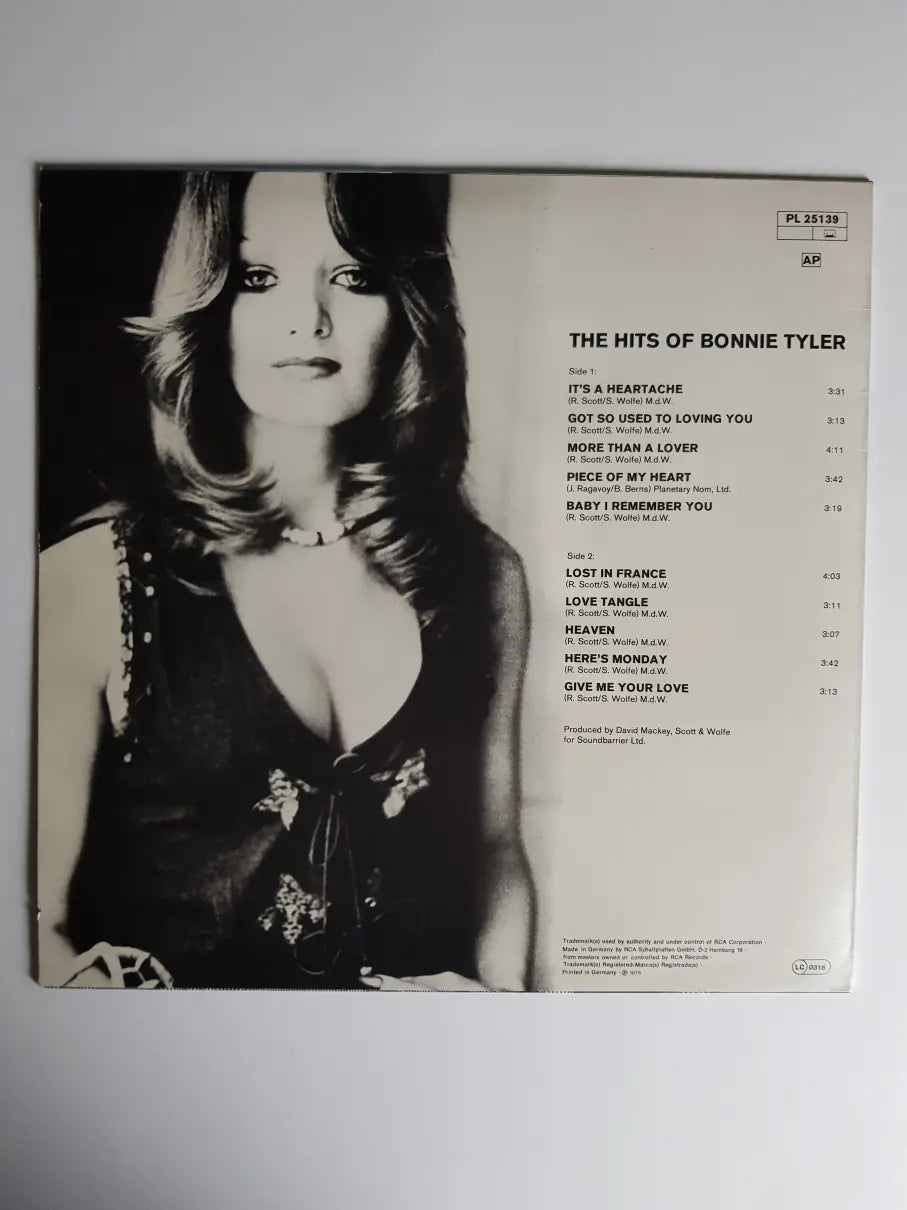 Bonnie Tyler – The Hits Of Bonnie Tyler