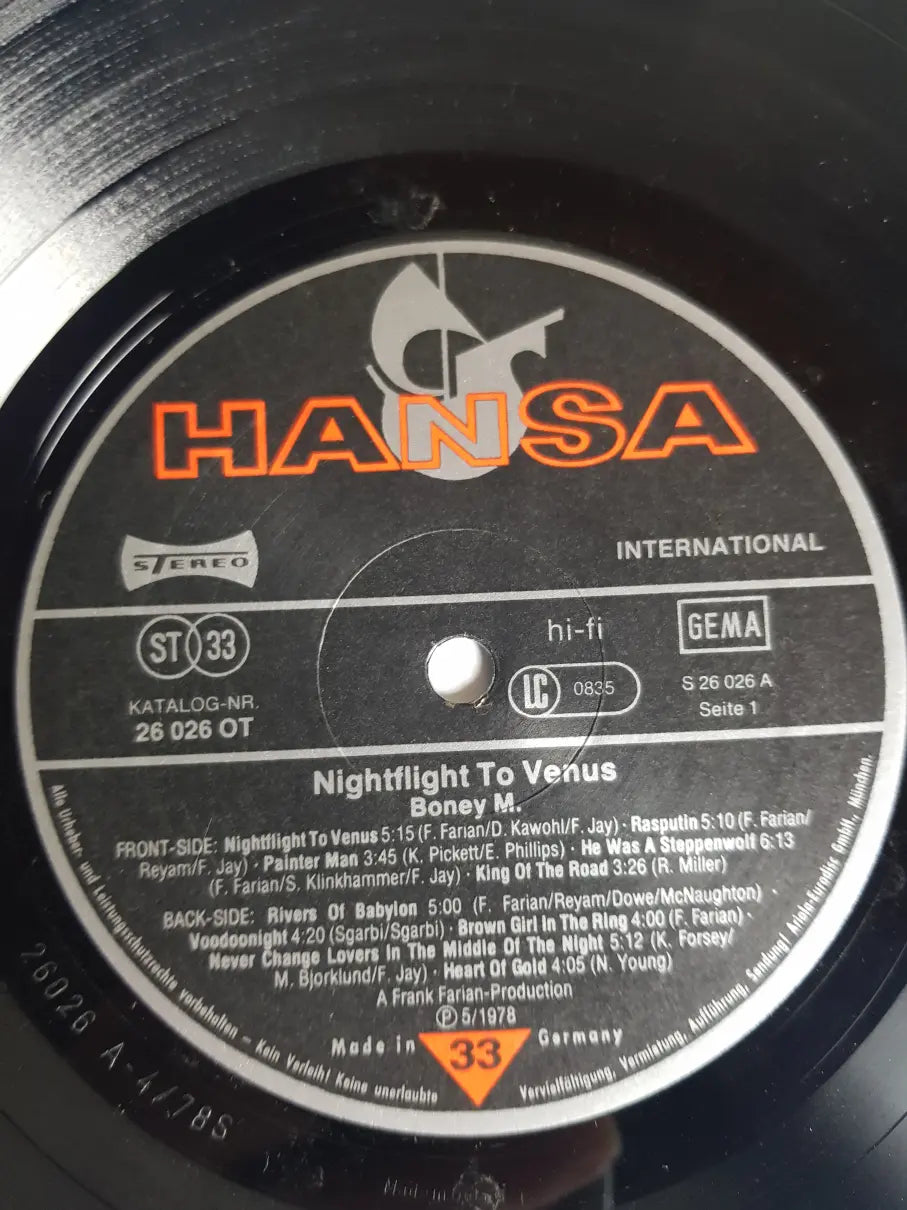 Boney M. – Nightflight To Venus