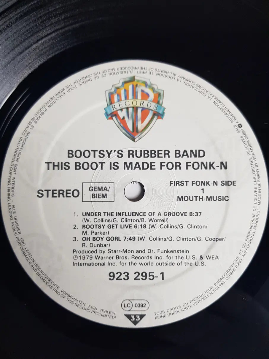 Bootsy's Rubber Band – This Boot Is Made For Fonk-n