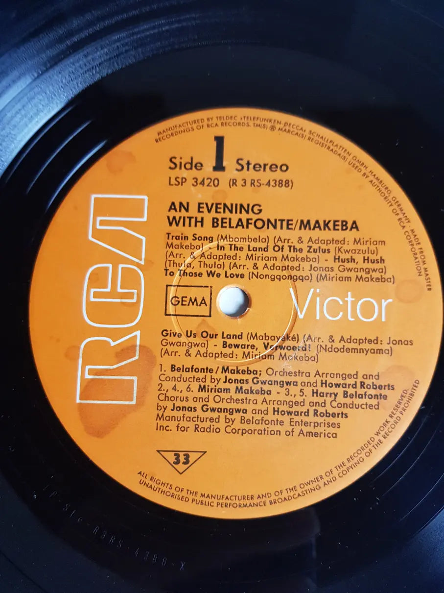 Belafonte / Makeba – An Evening With Belafonte/Makeba