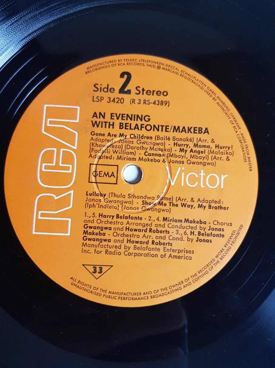 Belafonte / Makeba – An Evening With Belafonte/Makeba