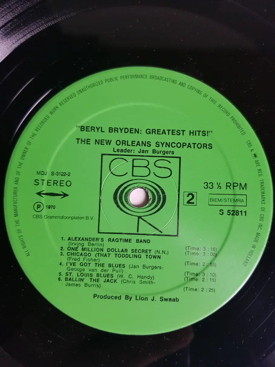 Beryl Bryden With The New Orleans Syncopators – Greatest Hits SIGNIERT!