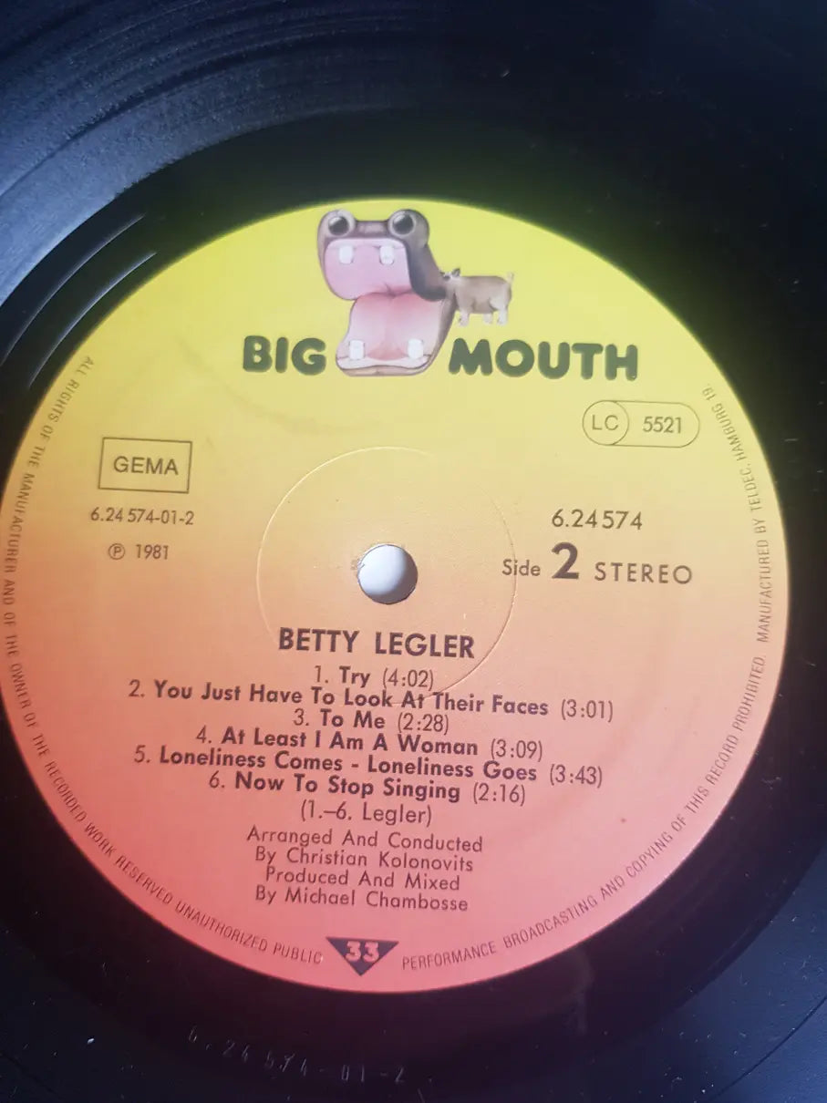 Betty Legler – Betty Legler