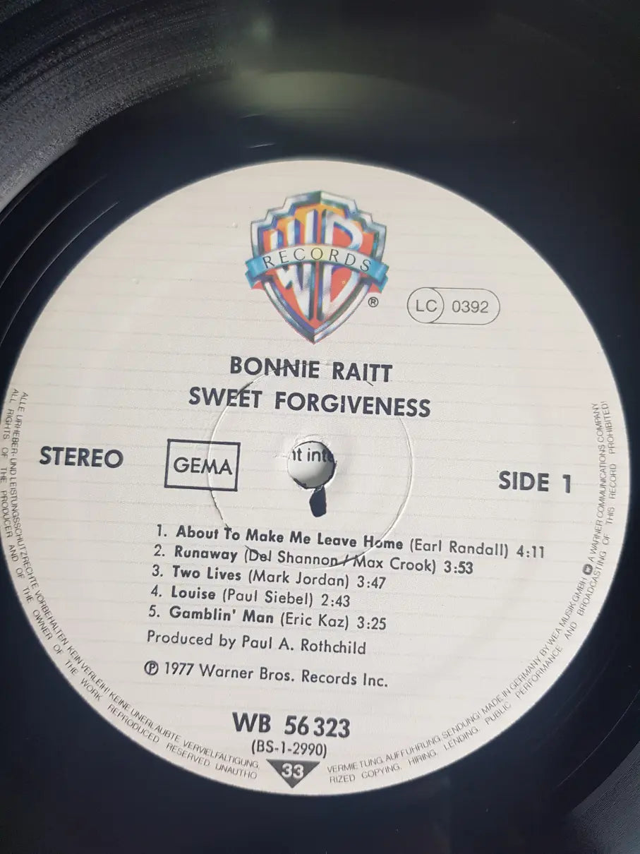 Bonnie Raitt – Sweet Forgiveness