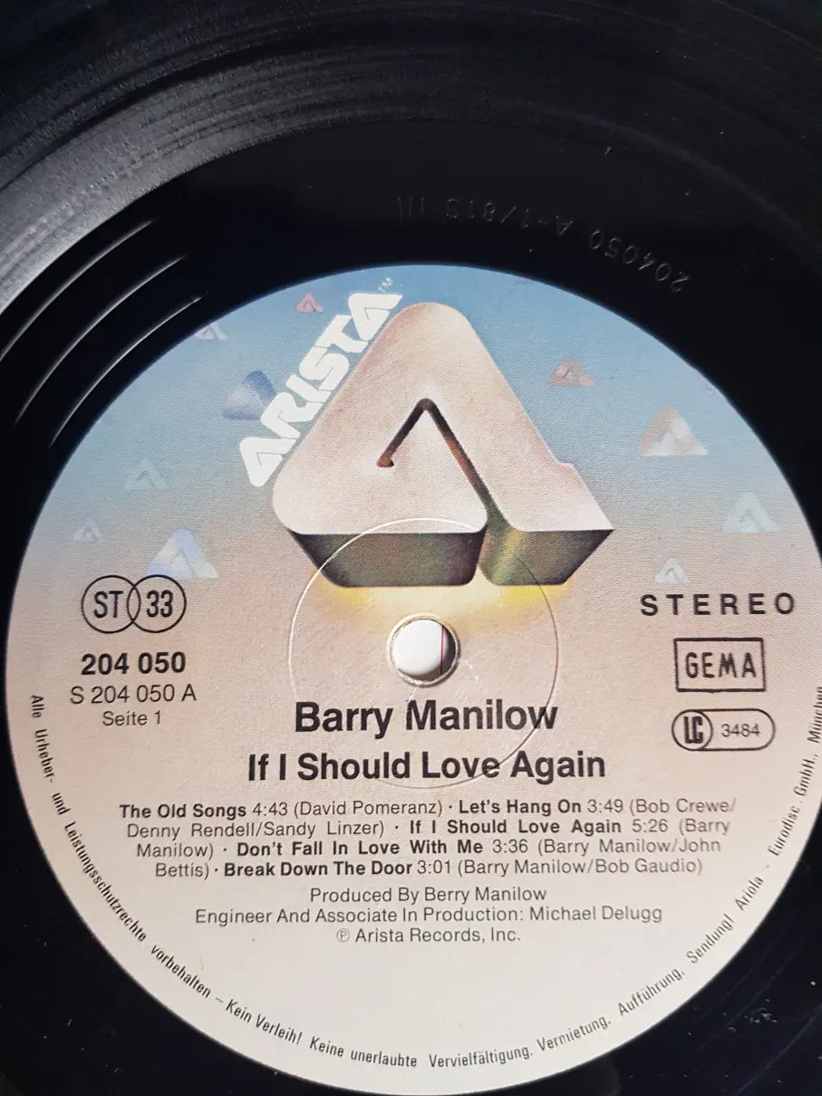 Barry Manilow – If I Should Love Again