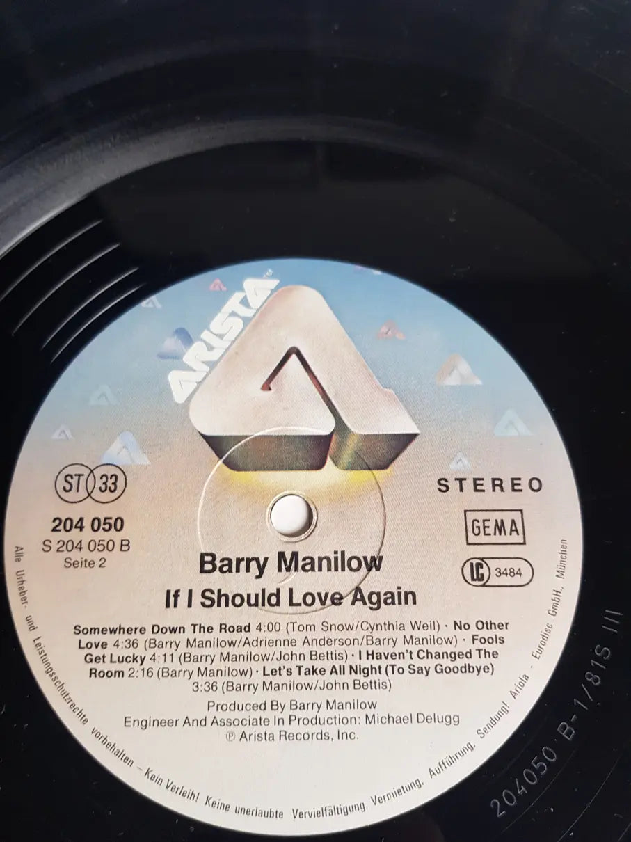 Barry Manilow – If I Should Love Again