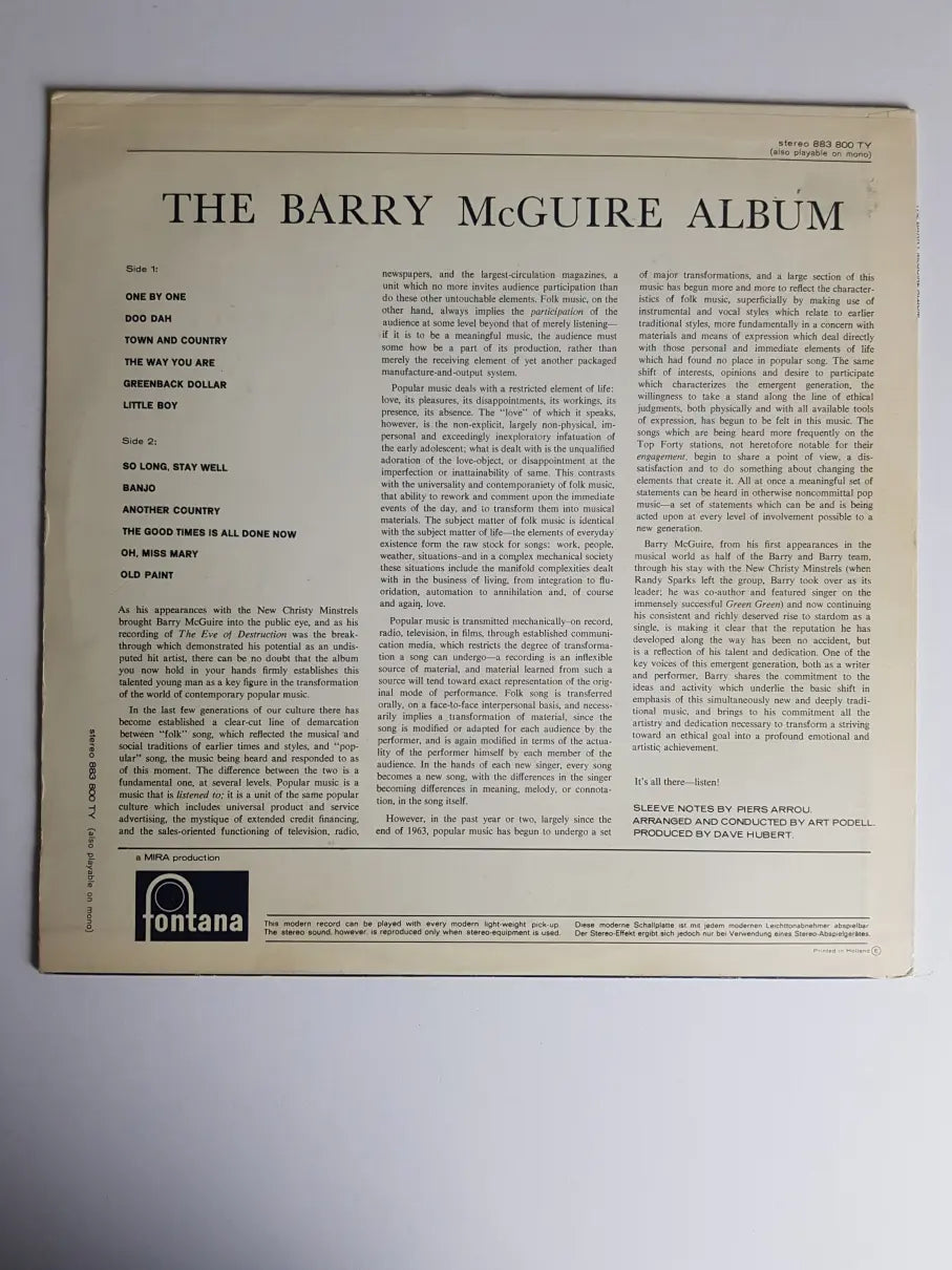Barry McGuire – The Barry McGuire Album