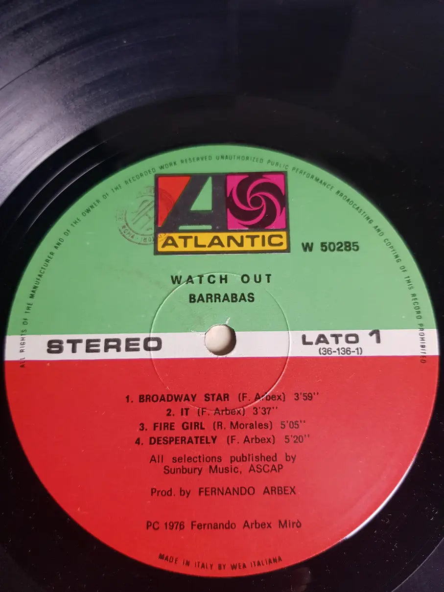 Barrabas – Watch Out