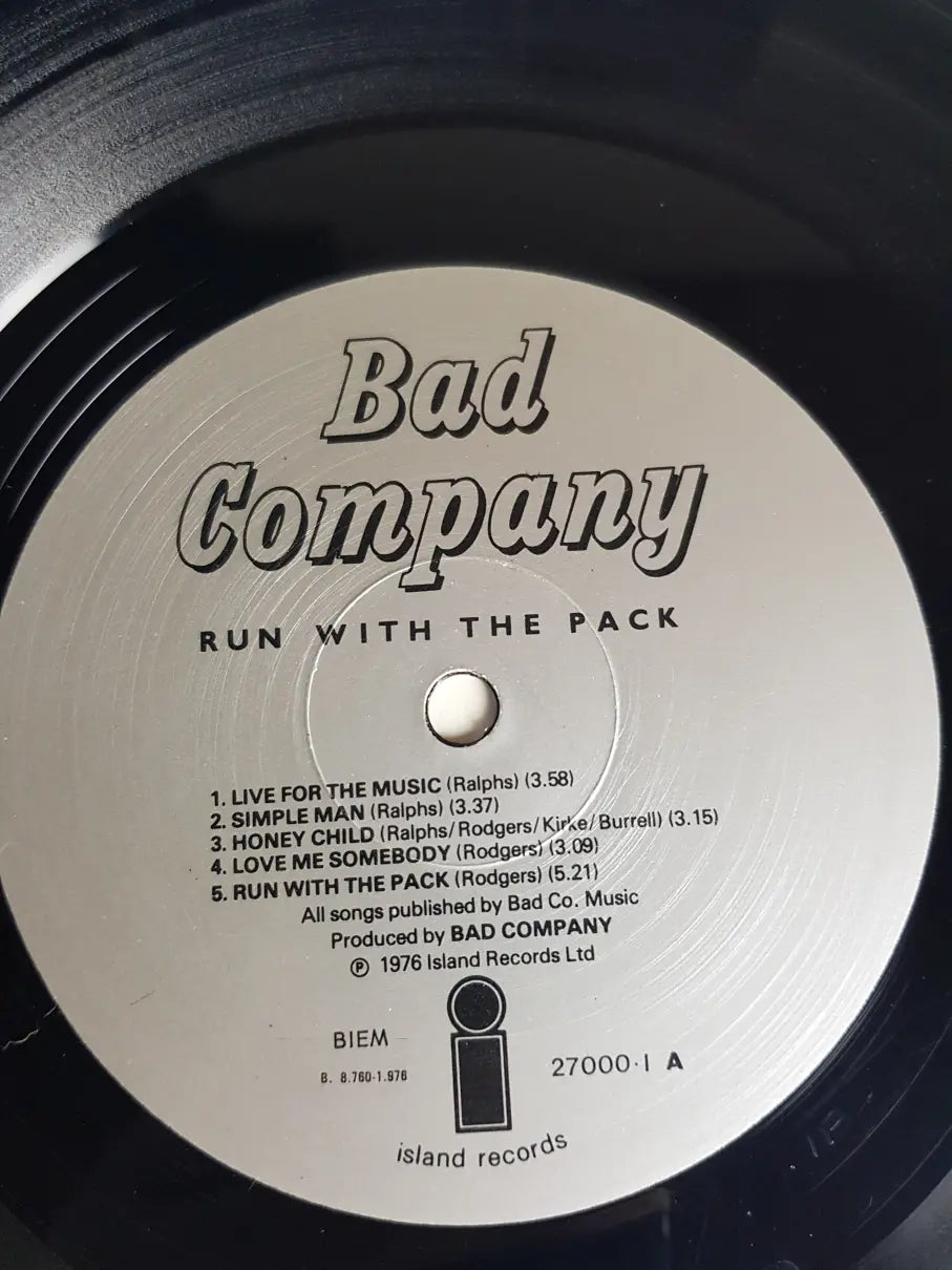 Bad Company  – Run With The Pack
