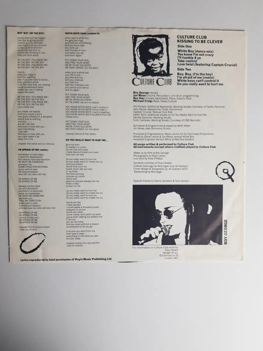 Culture Club – Kissing To Be Clever