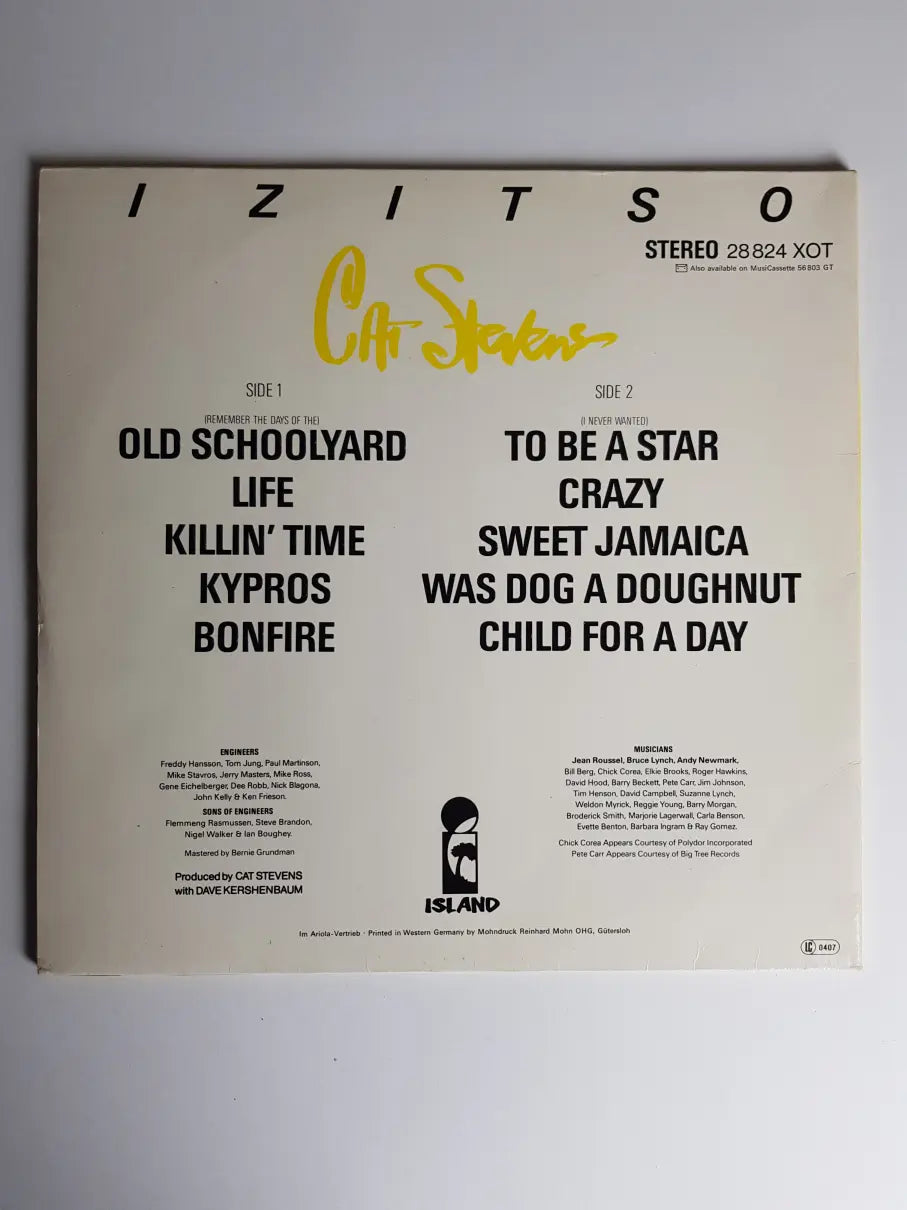 Cat Stevens – Izitso