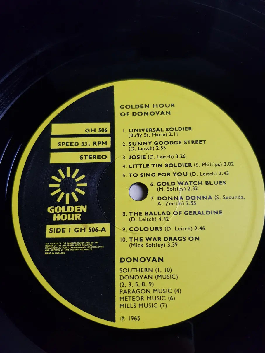 Donovan – Golden Hour Of Donovan