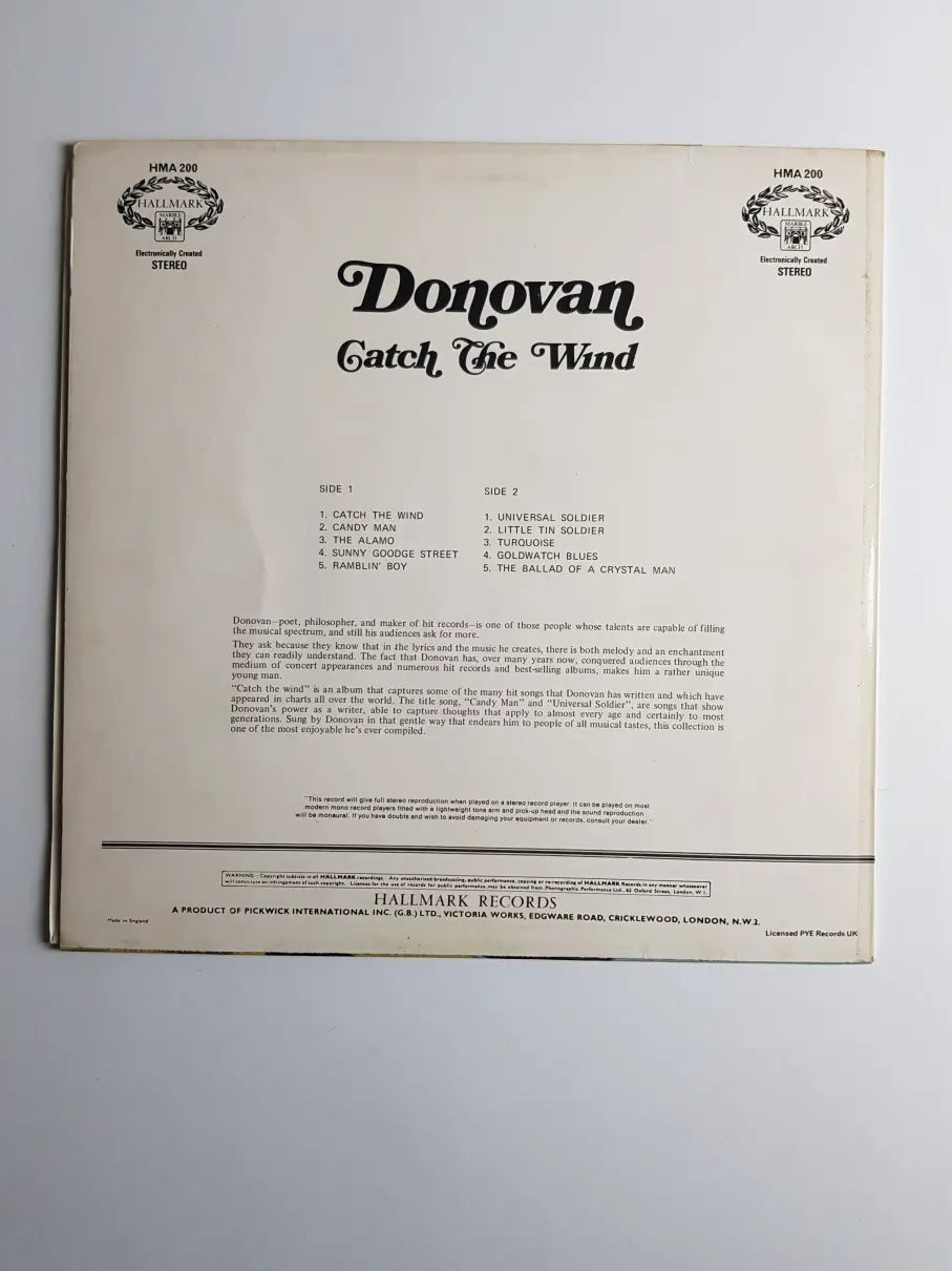 Donovan – Catch The Wind