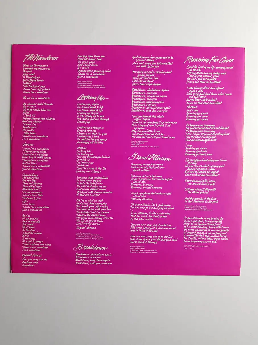 Donna Summer – The Wanderer