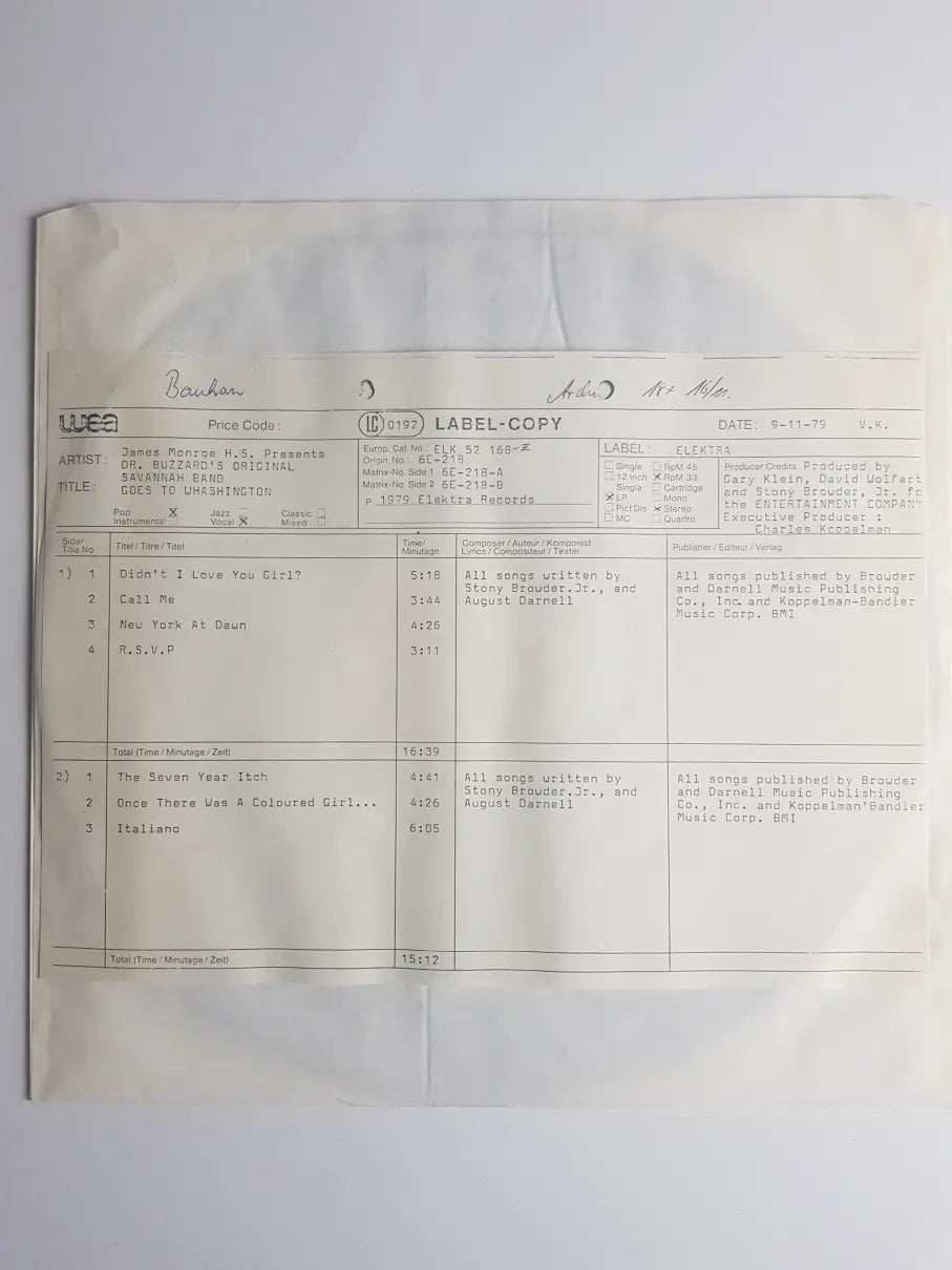 Dr. Buzzard's Original Savannah Band – James Monroe H.S. Presents Dr. Buzzard's Original Savannah Band Goes To Washington