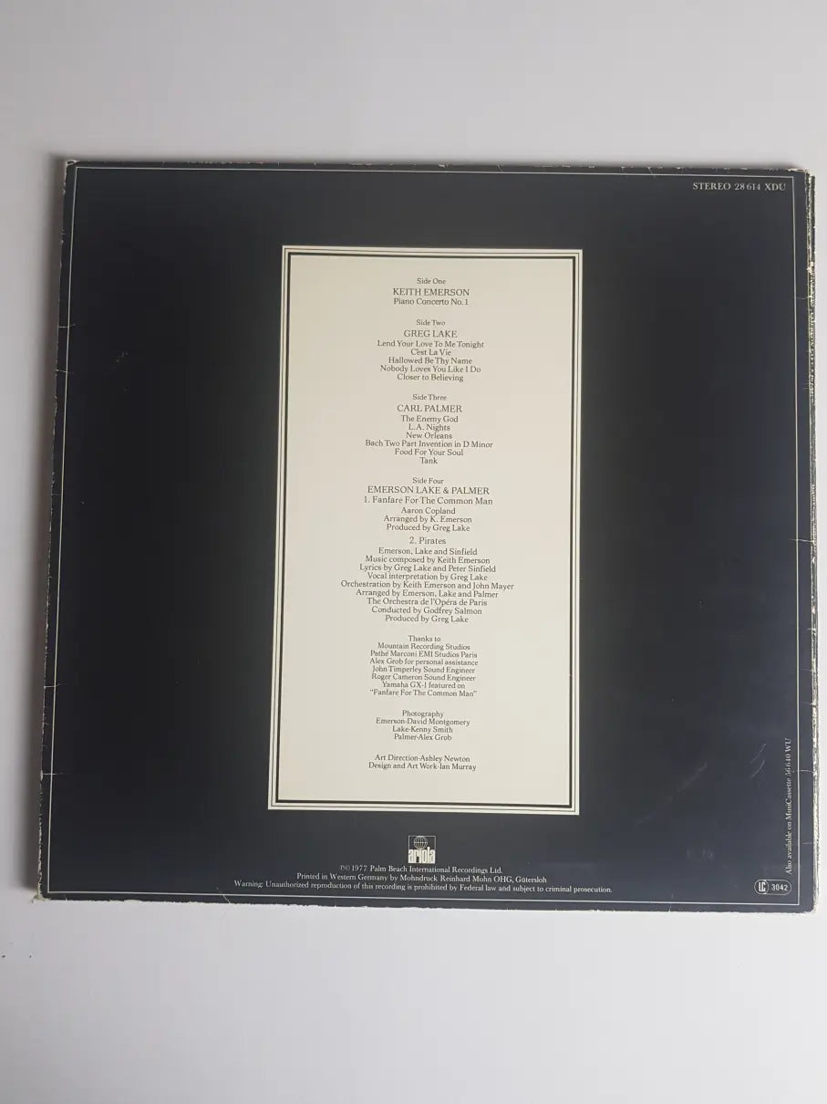 Emerson Lake & Palmer – Works (Volume 1)