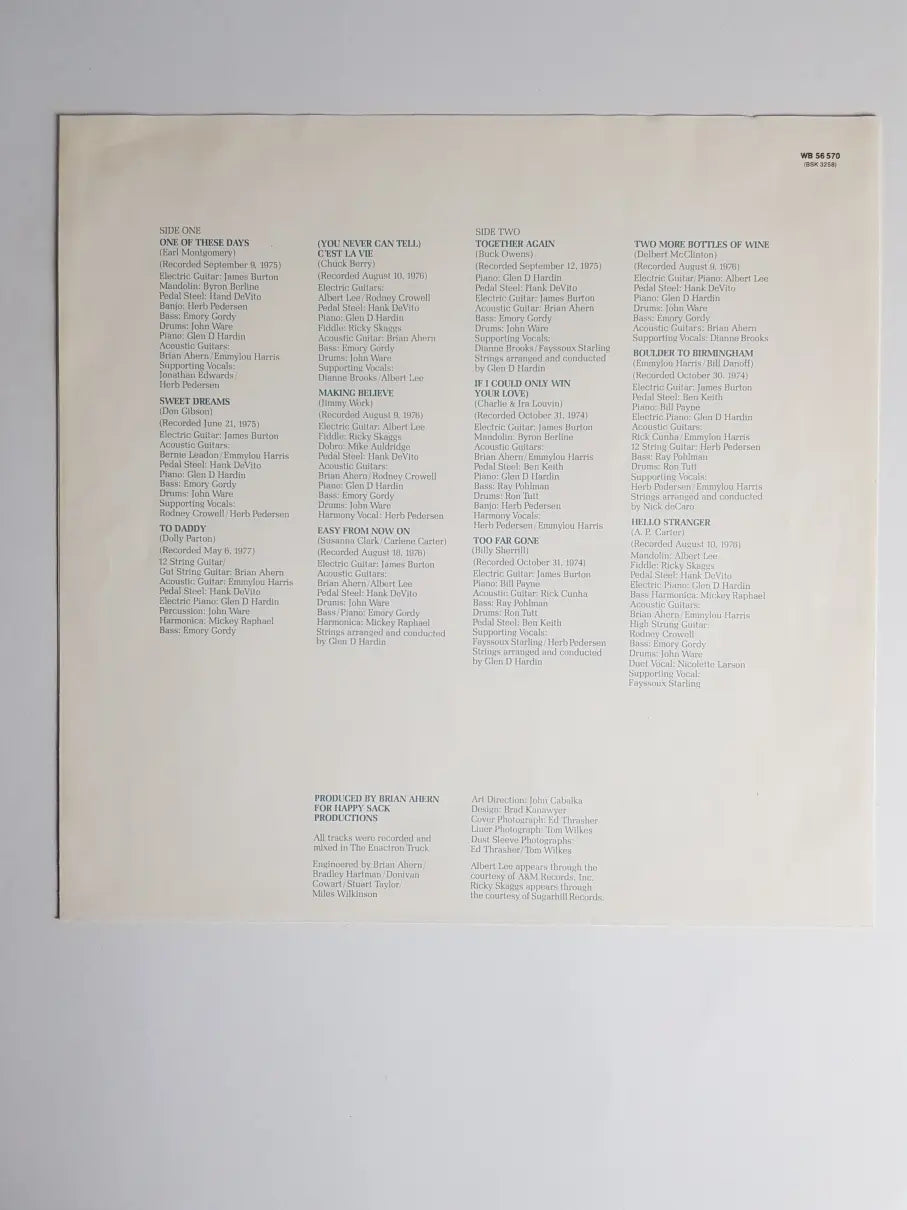 Emmylou Harris – Profile - Best Of Emmylou Harris