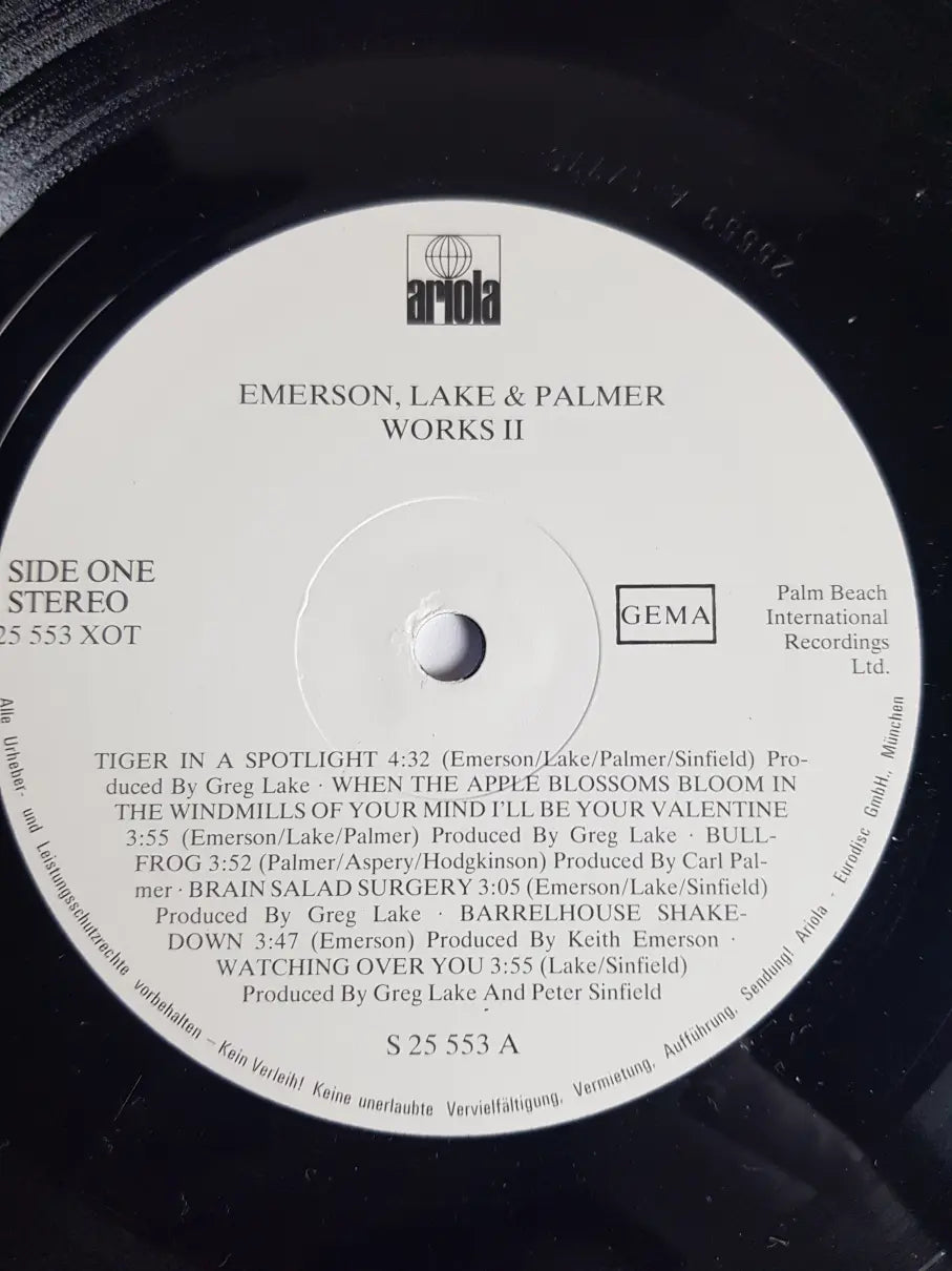 Emerson Lake & Palmer – Works Volume 2