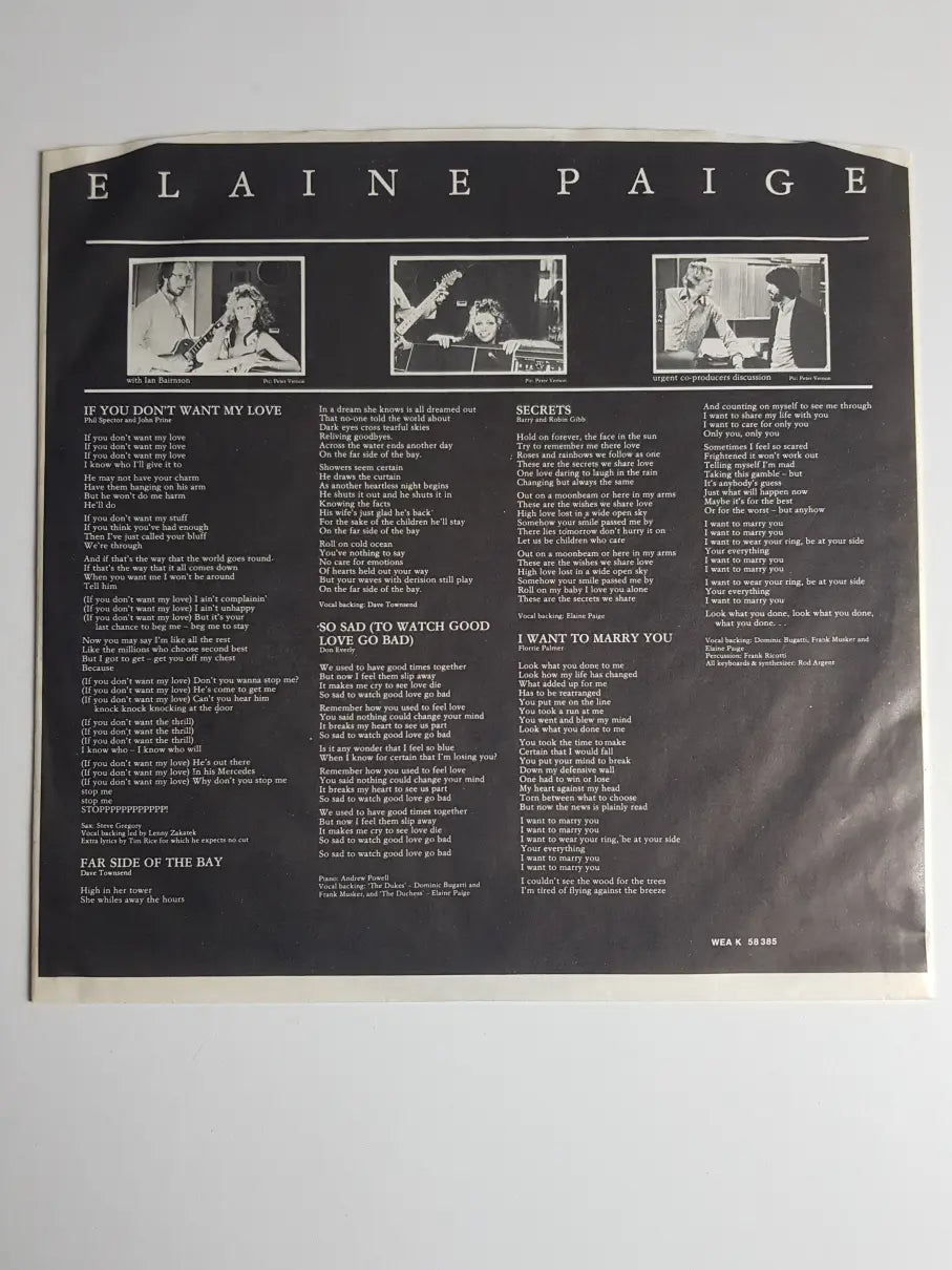 Elaine Paige – Elaine Paige