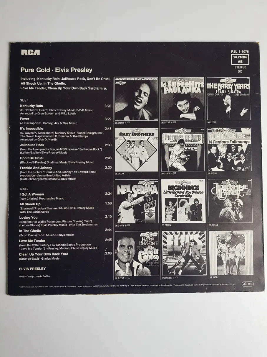 Elvis Presley ‎– Pure Gold