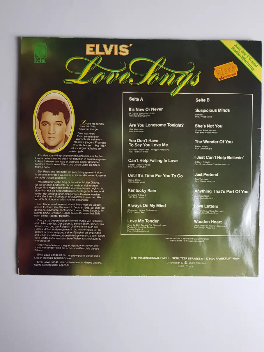 Elvis – Elvis' Love Songs